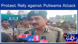 Pulwama Terror Attack Condemn: Police hold Rally in Hyderabad