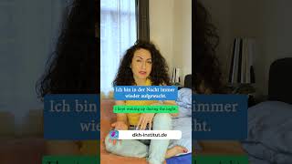 Deutsch Lernen Verschlafen Ausschlafen Dkh Insut