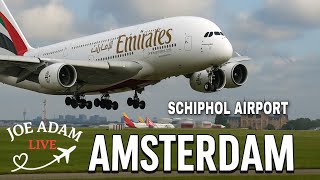 Live Crosswind Landings At Amsterdam Schiphol Oct 16, 2025