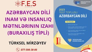Buraxiliş 2024 İnam Və İnsanliq Mətnləri̇ni̇n İzahi Türksel Mi̇rzəyev Fes Academy