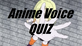 Guess The Anime Character - Voice Quiz