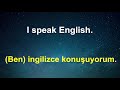 130 İngilizce Cümleler İngilizce sohbet Uykuda ingilizce öğrenmek Türkçe İngilizce