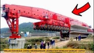 Super Canggih Pembangunan Jembatan Menggunakan Mesin Raksasa China Slj90032