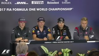Verstappen and Magnussen talk about the halo