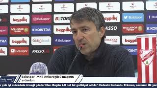 Boluspor - Mke Ankaragücü Maçının Ardından