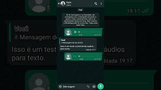 Conversão De Áudios Para Texto No Whatsapp