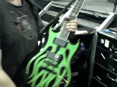 Metallica James Hetfield rack and guitars