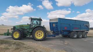 John Deere 8330 Lemken Karat 6M Au Déchaumagejohn Deere 8330 Lemken Karat 6M Cultivation.