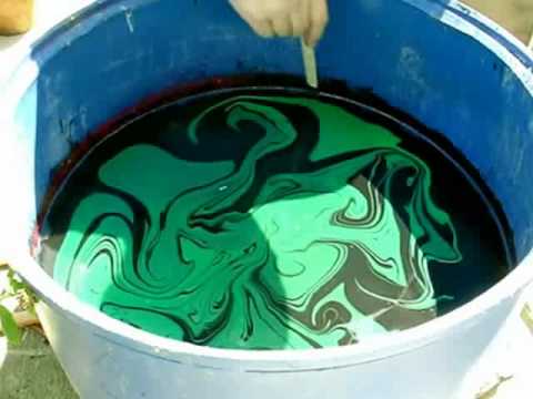 Как красить на воде своими руками