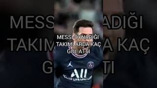 Messi Oynadığı Takımlarda Kaç Attı
