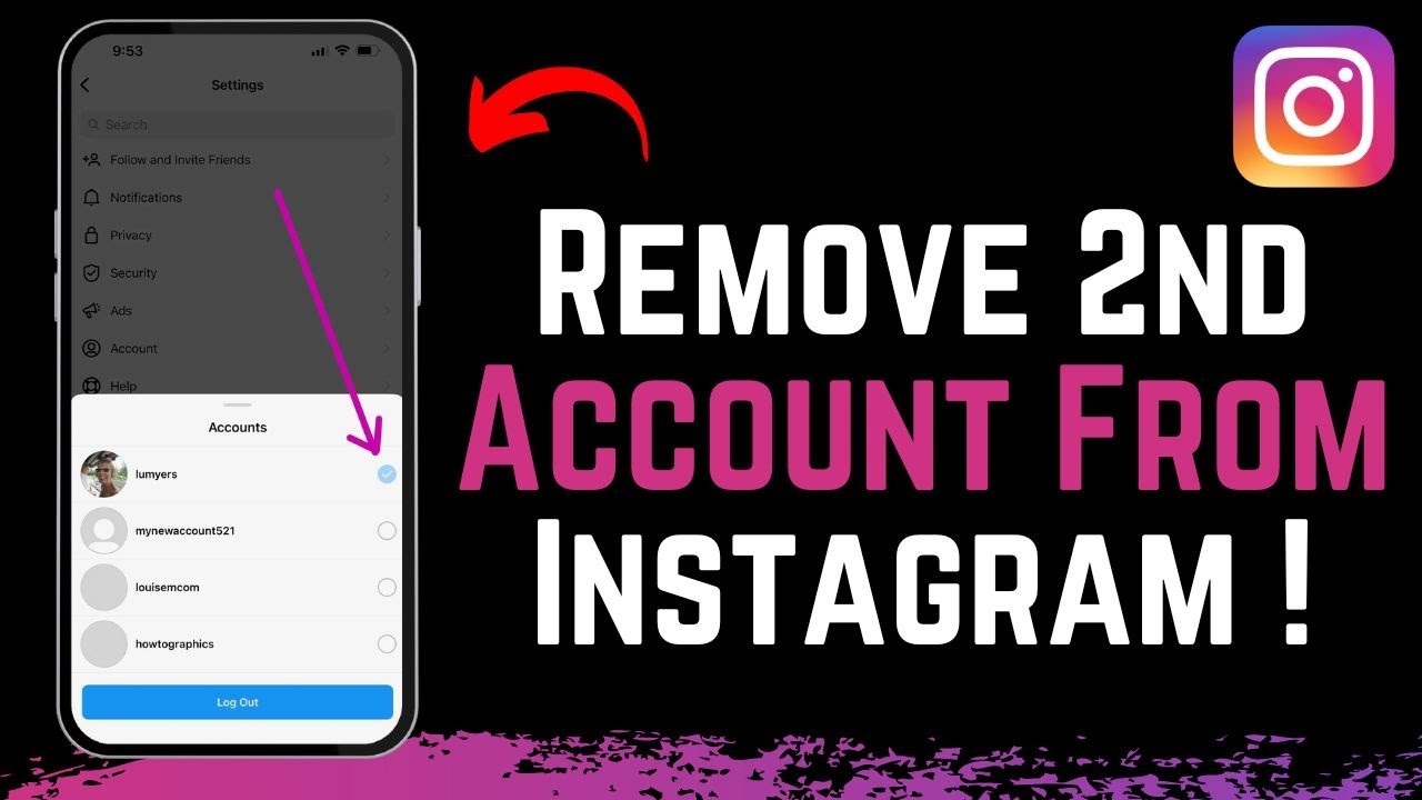 How to Remove 2nd Account from Instagram ! How to Remove 2nd Account from Instagram !