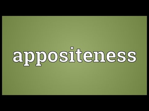 Header of appositeness