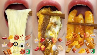 asmr 10 MINUTES FOR DELICIOUS EMOJI FOOD CHALLENGE 맛있는 MUKBANG eating sounds