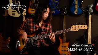 Momose Mj24-605Mvnj 試奏動画Momose初の24フレットベース