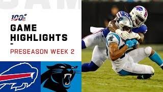 Bills vs. Panthers Preseason Week 2 Highlights | NFL 2019