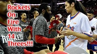Rockets Hit 14 Threes To Beat The Shanghai Sharks 131-94