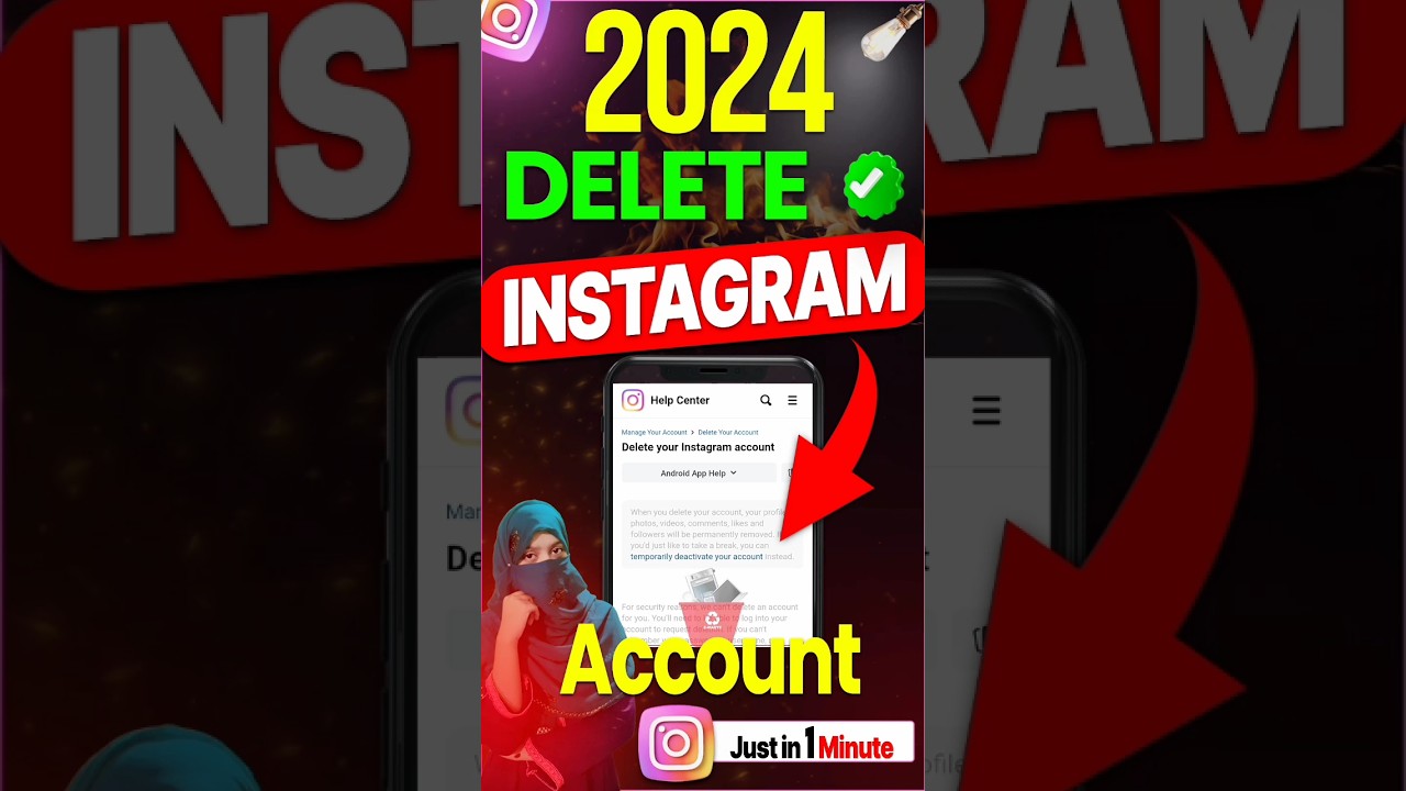 How To Delete Instagram Account 2024 | Instagram Account How To Delete Instagram Account 2024 | Instagram Account