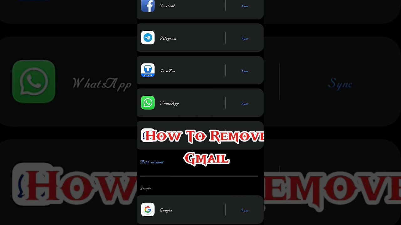 How To Remove Your Gmail Account From Your Phone #gmail How To Remove Your Gmail Account From Your Phone #gmail