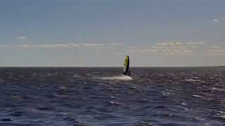Ilia Loco wing sail demo ride, Nov. 19th, 2017