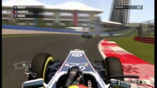 F1 2011 - 2 Racing Laps Around New Dheli - Indian Gp - 21
