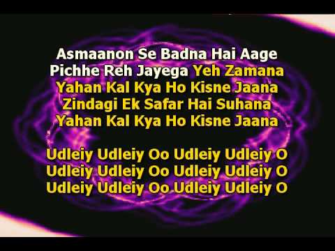 Zindagi Ek Safar Hai Suhana Karaoke - Andaaz
