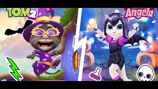 Scary Halloween With My Talking Tom 2 And My Talking Angela New Gameplay