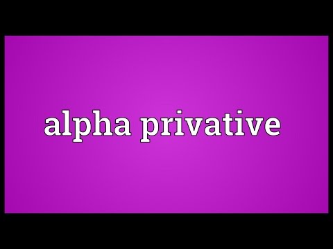 Header of Alpha Privative