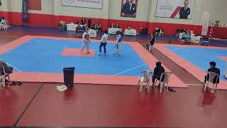 2023 Türkiye Tek Yürek Taekwondo Şampiyonası Çeyrek Final 2. Raund - Furkan Özkan 48 Kg