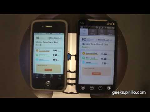 Which is Faster? 3G vs 4G Speed Test - iPhone 4 on ATT, EVO on Sprint