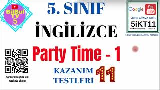 5. Sınıf İngilizce Party Time 1 5İkt11