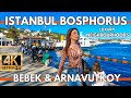 ISTANBUL TURKEY 2024 BOSPHORUS 4K WALKING TOUR 14 APRIL | ARNAVUTKOY,BEBEK LUXURY NEIGHBOURHOODS