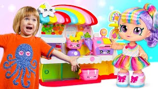 Игры В Куклы Для Детей: Маша Капуки Кануки И Малышка Бьянка Распаковывают Kindi Kids Rainbow Kate!