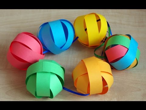 Поделки из бумаги шары 72