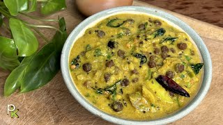Simple South Indian Style Brinjal Kootu With Just 1 Tsp Oil-Kathirikkai Kootu For Rice-Millet