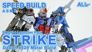 Daban 8829 Metal Build Sword Launcher Strike Gundam Mg 1100ㅣSpeed BuildㅣModel KitㅣAsmr Build