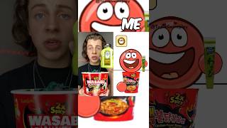 Korean Blue Takis Fire Noodles Red Ball Duet With