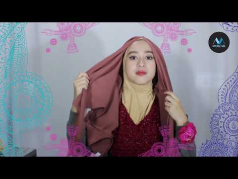 Foto jilbab instan bahan wolfis