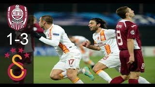 CFR Cluj 1 - 3 Galatasaray | Şampiyonlar Ligi Maç Özeti | 07/11/2012