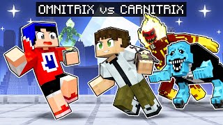 Caçador Ben 10 CARNITRIX vs Youtuber com Omnitrix no Minecraft