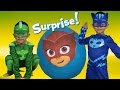 PJ MASKS Super Giant Toys Surprise Egg Opening Fun With Catbo...