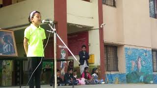 शिवजयंती भाषण, Speech By Girl Student Of Balaji School, 2019