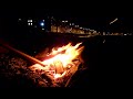 Bonfire at the base of Consti in Aberystwyth PART 2