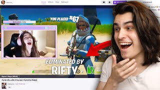 So I Stream Sniped My Girlfriend On Fortnite... Triggered