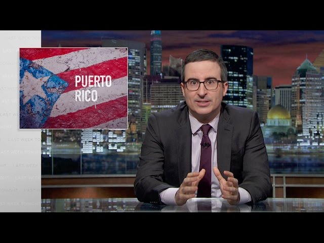John Oliver Discusses The Political Mess Of Puerto Rico - Video