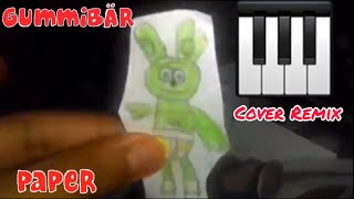 The Gummy Bear Long Piano Cover Remix Paper Mode
