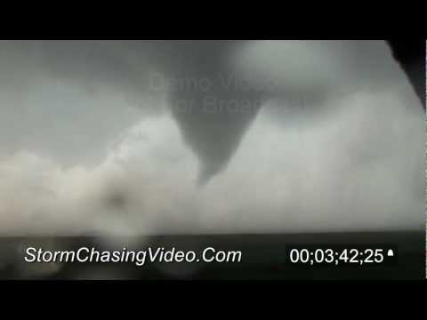 4/14/2012 Solomon and Manchester, KS Tornadoes Stock Footage