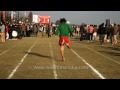 Man run on one leg at Rural Olympics - Ludhiana, India