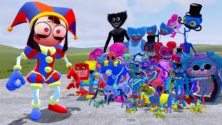 New Pomni Digital Circus Vs All Poppy Playtime Characters In Garry's Mod!