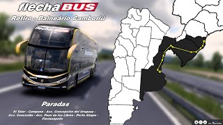 Retiro - Balneário Camboriú Servicio Completo Flecha Bus Simulación En Marcha