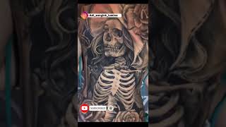 Girl Full Back Tattoo . Y Tattoo . Skull Tattoo . Best Tattoo Artist . Cheap Tattoo Fun